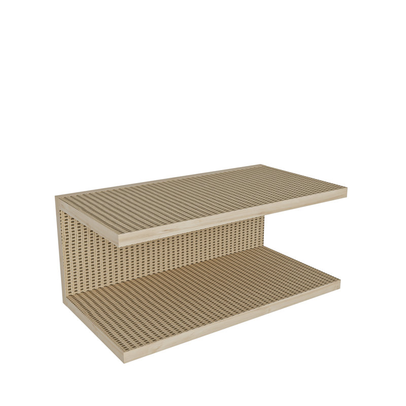 Daizah 45cm W Bedside Table, Beige