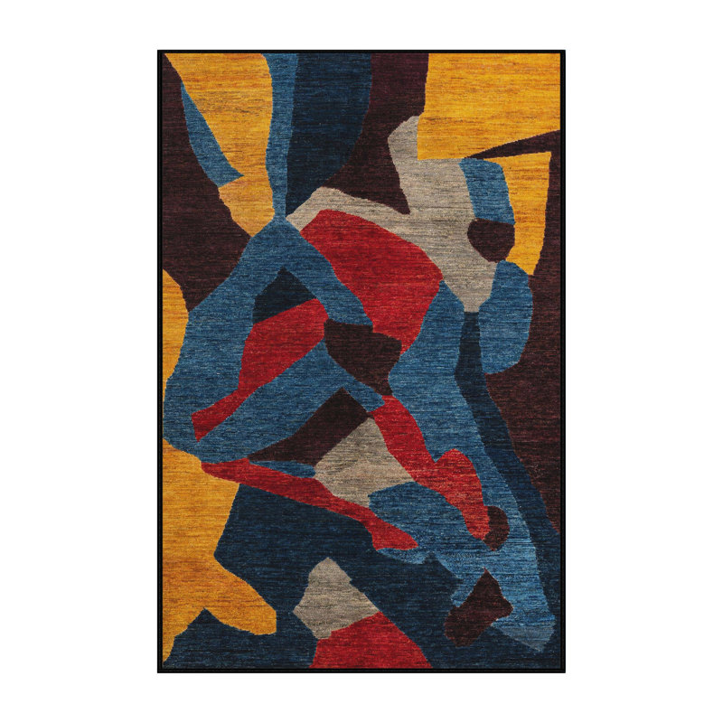 Moi Abstract Indoor Rug, Rectangle 2' x 4'