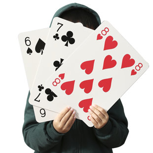 Jeu de cartes géant surdimensionné de 8 po x 11 po Trimer Jumbo