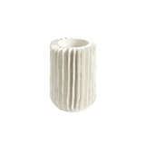 Radiator Swirl Vase-Matte White-Sm