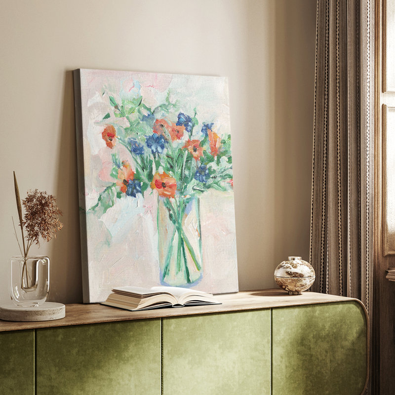 Painterly Soft Bouquet II - Gallery Cavas, H 27 po x l 18 po