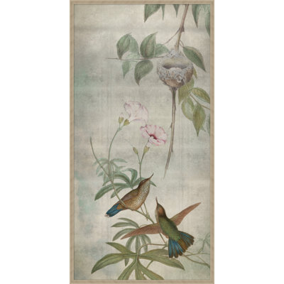 Hummingbird Dances 3 Painting by Lillian August