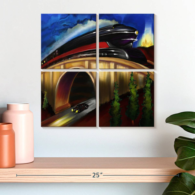 Mehar Highway Tunnel Under Railway, 18" H x 18" W