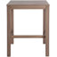 Table de bar carrée d'extérieur en bois d'acacia Glenmore avec housse de protection pour patio
