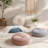 Accent Stool, Sofa, Small Sofa, Poly Chenille Round Floor Pillow Cushion-125133434