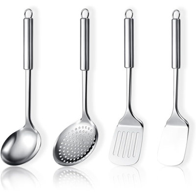 Ensemble d'ustensiles de cuisine 4 pièces en acier inoxydable