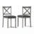 Gracie Oaks Cross Back Upholstered Dining Chair-1505396107