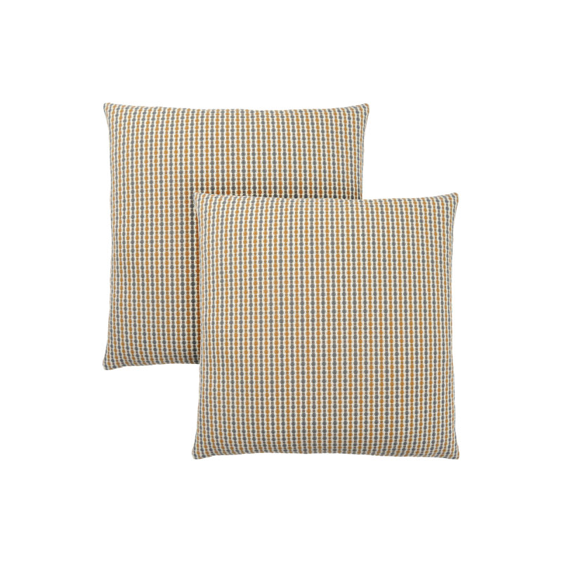 Coussins, ensemble de 2, 18 x 18 carrés, insert inclus, jet décoratif, accent, canapé, canapé, chambre à coucher, polyester hypoallergénique doré et gris, moderne