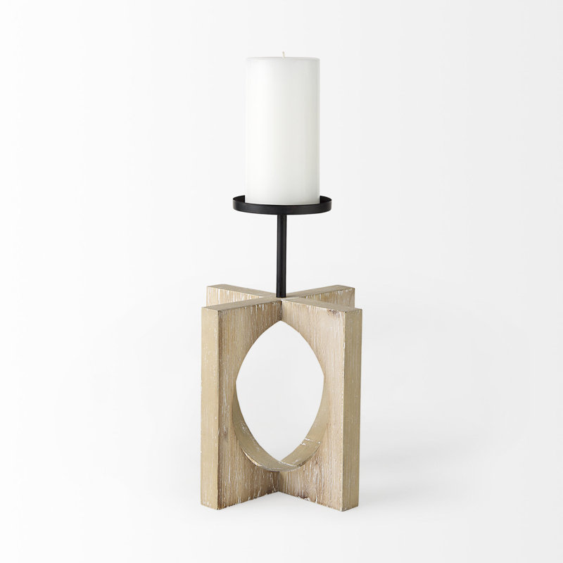 Tabletop Candlestick, 11.81'' H x 7.87'' W x 7.87'' D