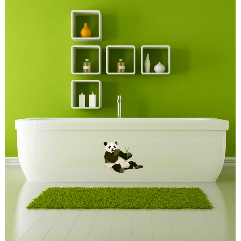 Adhésif décoratif panda Polygonal, H 10 po x l 12 po
