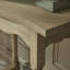 Console vintage en bois massif de style français