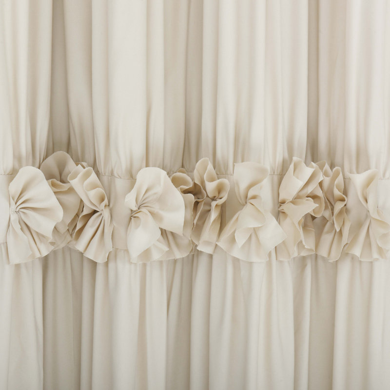 Room Darkening Curtain Pair, Camel, 42"W x 63"L