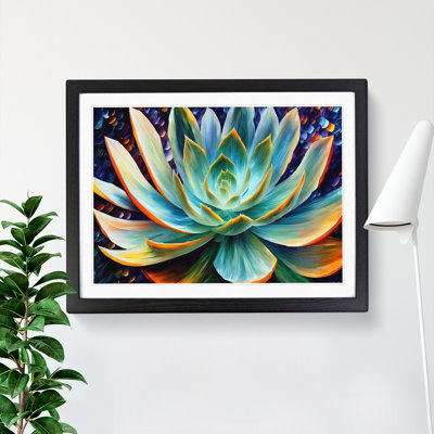 Succulent Plant Painting Vol.2 Abstract - Single Picture Frame Print