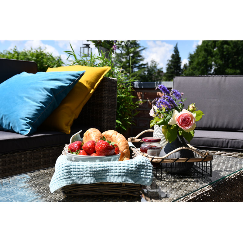 Firdosh 6 Seater Rattan Sofa Set