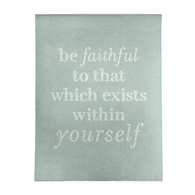 Quotes Chenille Indoor Rug