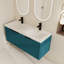 Ensemble de meuble-lavabo mural double 48 po avec 2 lavabos 3 48 po et 3 portes-1462783187