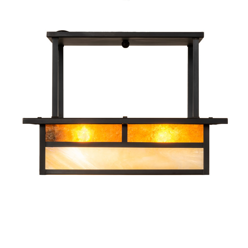 Hyde Park "T" Mission 2 - Light Semi Flush Mount