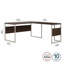 Ensemble de bureau d'ordinateur hybride en L en noyer noir réversible-1210039800