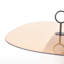Table d'appoint Kinzie avec plateau en verre et base texturée