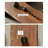 Nut-brown Solid Wood Rectangular Coffee Table-108974042