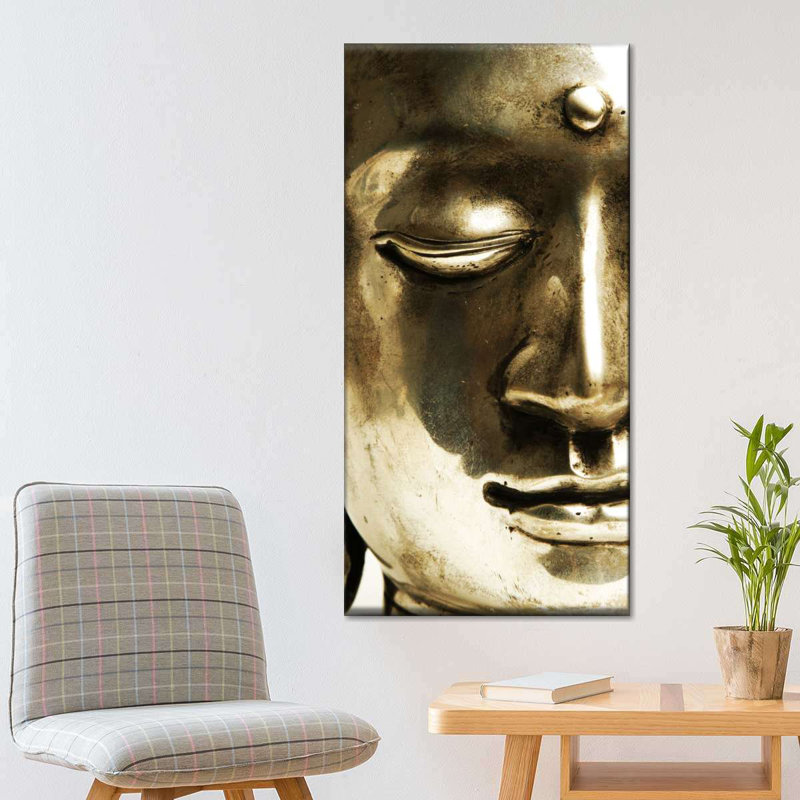 Shiny Buddha Canvas Print, 24" H x 12" W x 1.25" D
