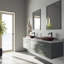 Lavabo de salle de bain rectangulaire en verre avec robinet H 10 po L 18 po x l 13 po x H 4 po Donatello-44823660-44789929