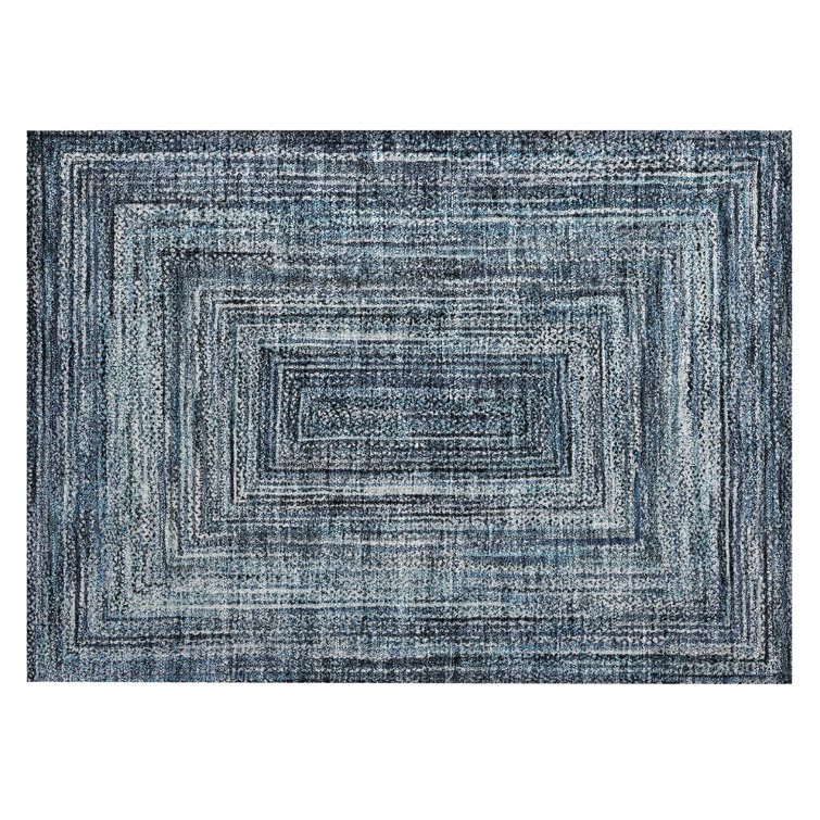 Machine Washable Indoor/Outdoor Xhevrie ACN1725 Blue Rug