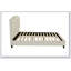 Superbe meuble de chambre capitonné moderne blanc cassé / beige en similicuir 1pc-1825451723