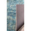 Tapis oriental en chenille de coton d'aspect rétro bleu sarcelle Pender-88059136
