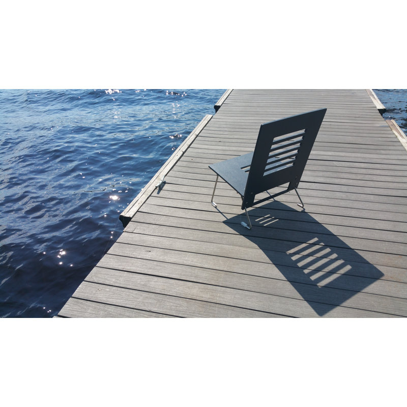 Killebrew Outdoor Lounge Chair, Black