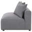 Fauteuil sans accoudoir avec coussin décoratif Amherst
