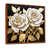 Toile avec cadre flottant brun