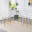 Tabourets de bar modernes de 25,5 po de hauteur comptoir en acrylique transparent avec structure en métal et repose-pieds-720376923-720376927