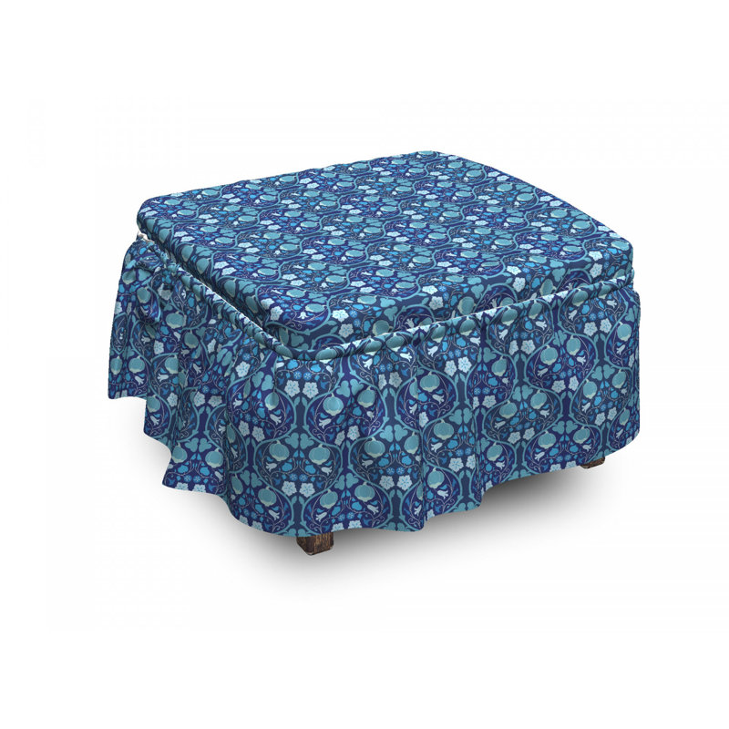 Housse pour repose-pieds citrouille et bindweed