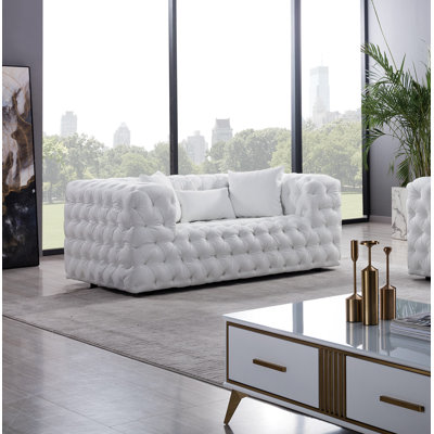 Akhill 69'' Faux Leather Loveseat