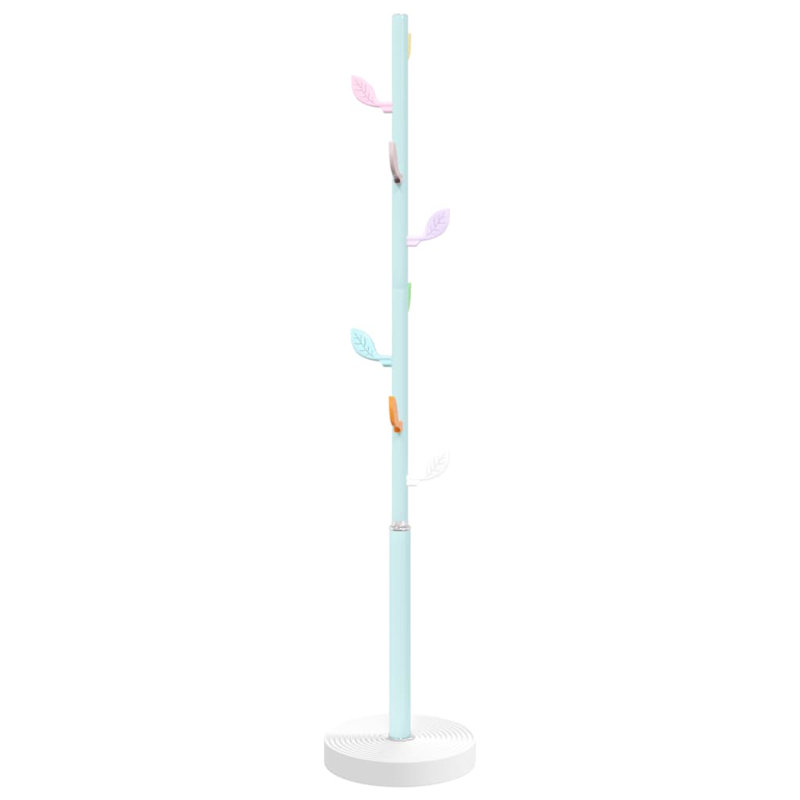 Tusten Iron Freestanding Coat Rack, Blue