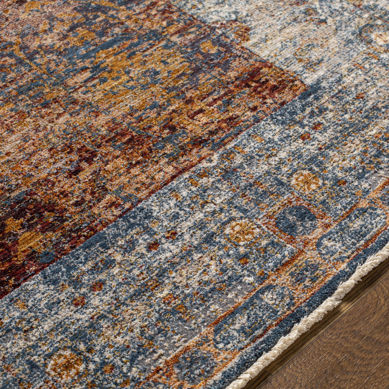 Tapis oriental rouille Adhern, Rectangle 9 pi x 13 pi