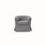 Fauteuil demi-tonneau pivotant en tissu tissé Falahee-112511492