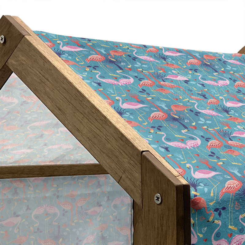 Niche pour chien en bois, H 32,28 po x l 39,37 po x P 28,35 po