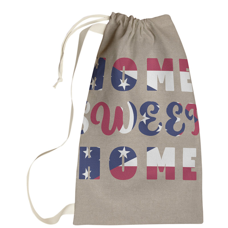 Fabric Laundry Bag with Handles, Large (76.5" H x 29.5" W x 1.5" D), Ohio