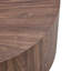 Table basse cylindrique en placage de noyer pour espaces de vie compacts-1432521726