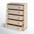 Cleo 5 - Drawer Raffia Chest-87847532