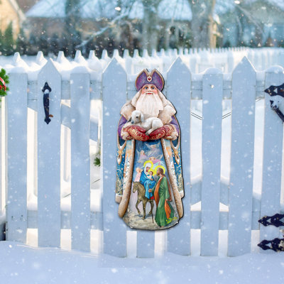 Décoration murale Père Noël et anges gardiens