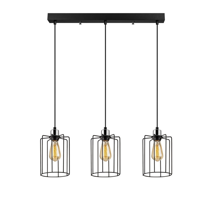 Luminaire suspendu pour îlot de cuisine 3 lumières Aido