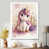 White Picture Framed