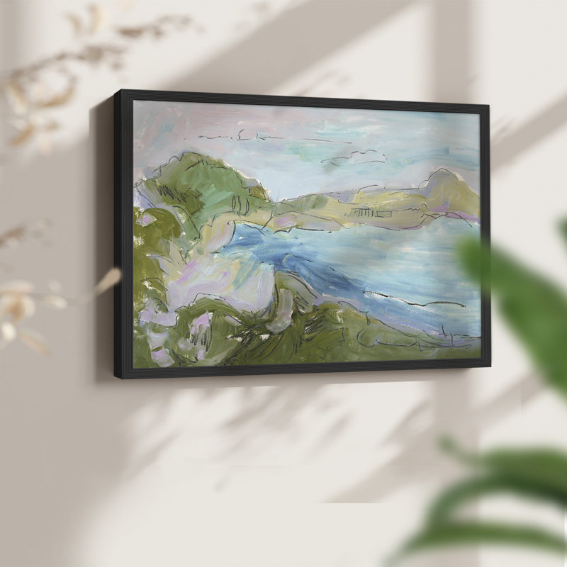 Landing Strip -Framed Print - Restickable, 8" H x 10" W, Black