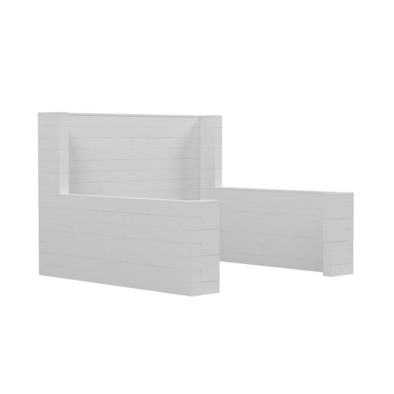 Ensemble de kiosque pour salon Everblock, H 84 po x l 120 po x P 120 po, Translucide