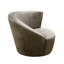 Fauteuil demi-tonneau pivotant en velours 93,98 cm de large Vicenza-70404060