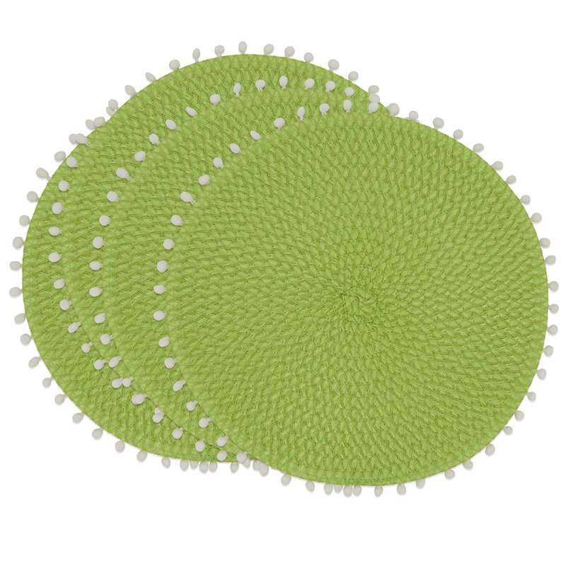 Napperon Mint Modern Pom Pom, Limette