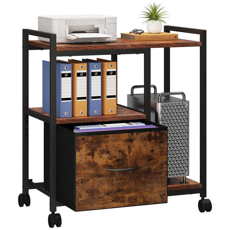 Annazette Mobile Printer Stand